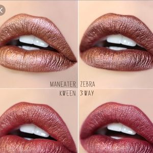 Colourpop DM, Zebra, flitter . metallics